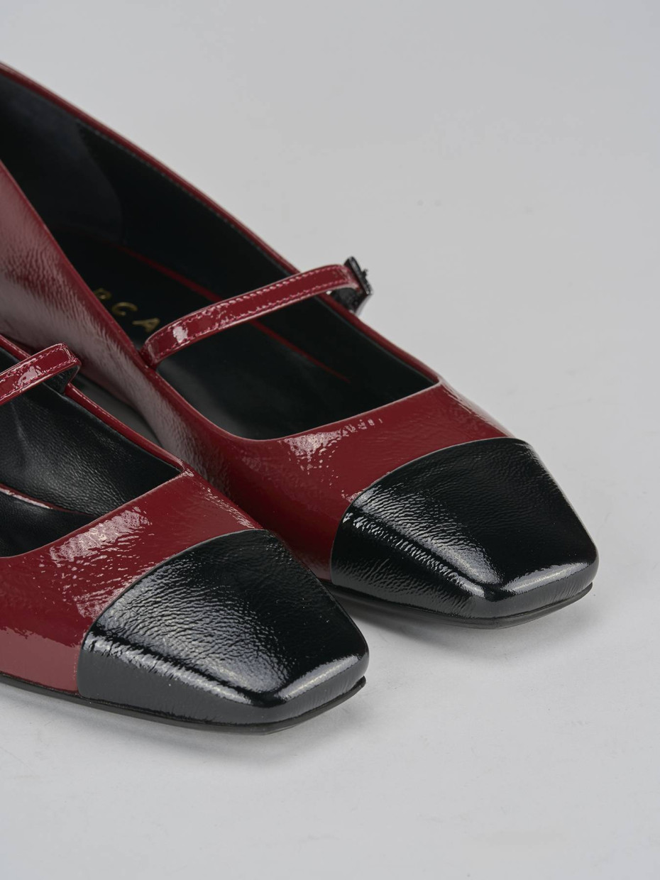 Ballerine tacco 2cm vernice nero