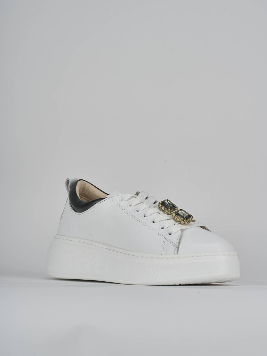Sneakers pelle bianco