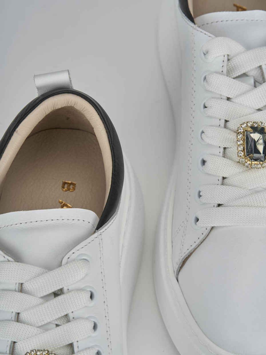 Sneakers pelle bianco