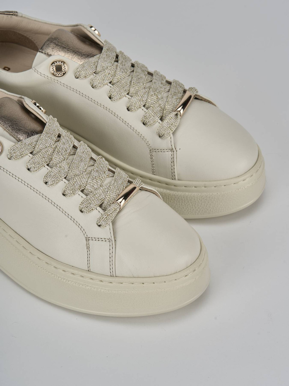 Sneakers pelle beige