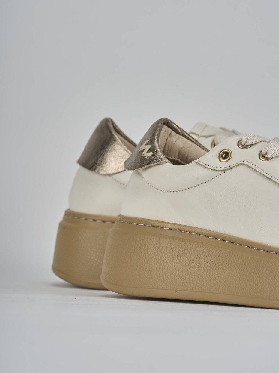Sneakers pelle beige