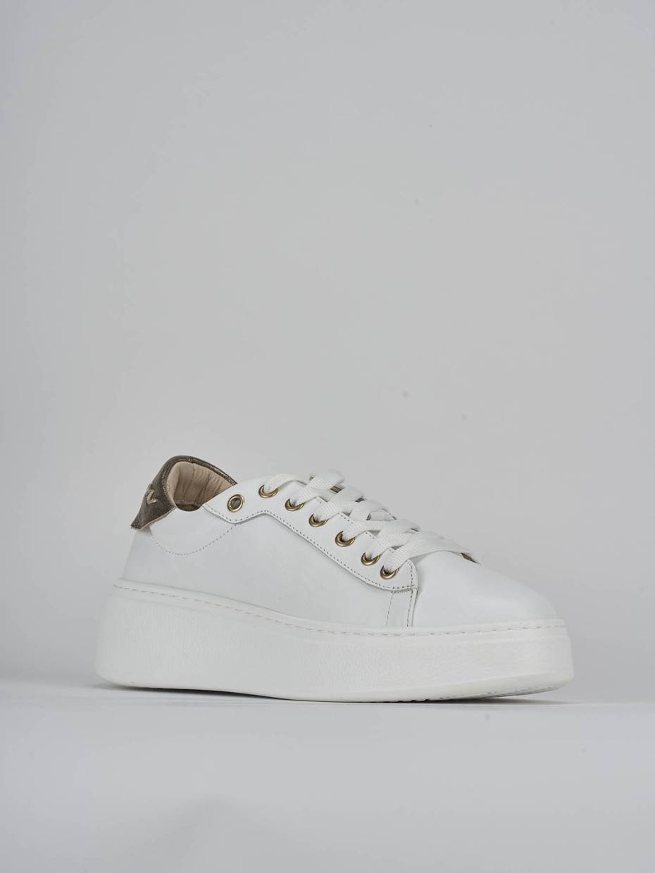 Sneakers pelle bianco