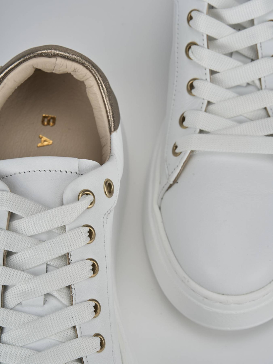 Sneakers pelle bianco