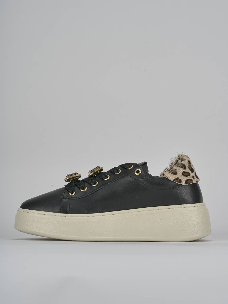 Sneakers pelle nero