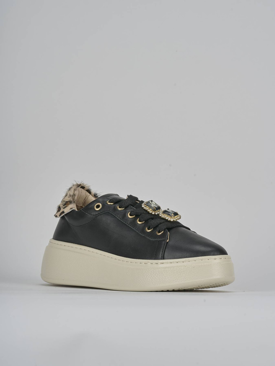 Sneakers pelle nero