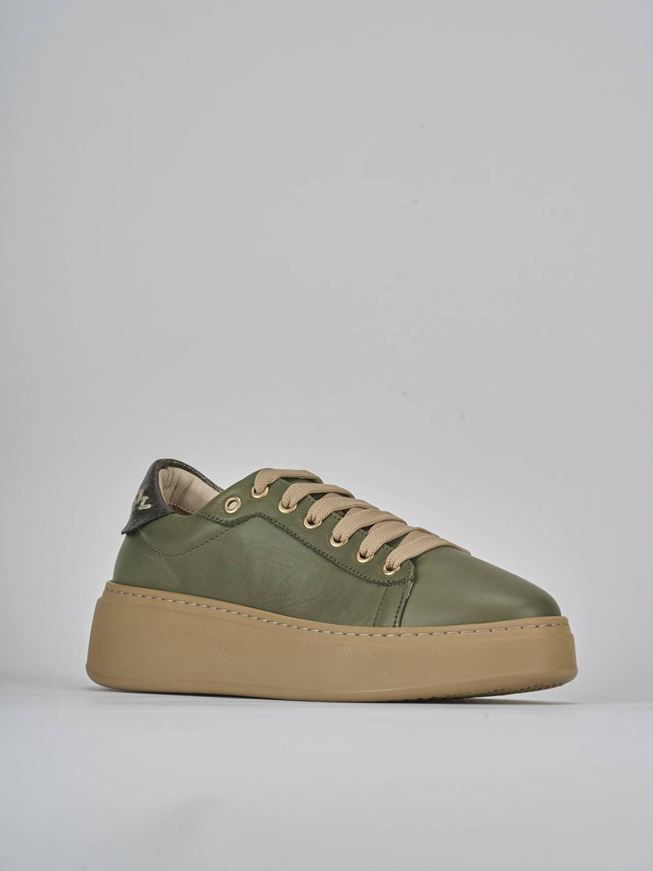 Sneakers pelle verde