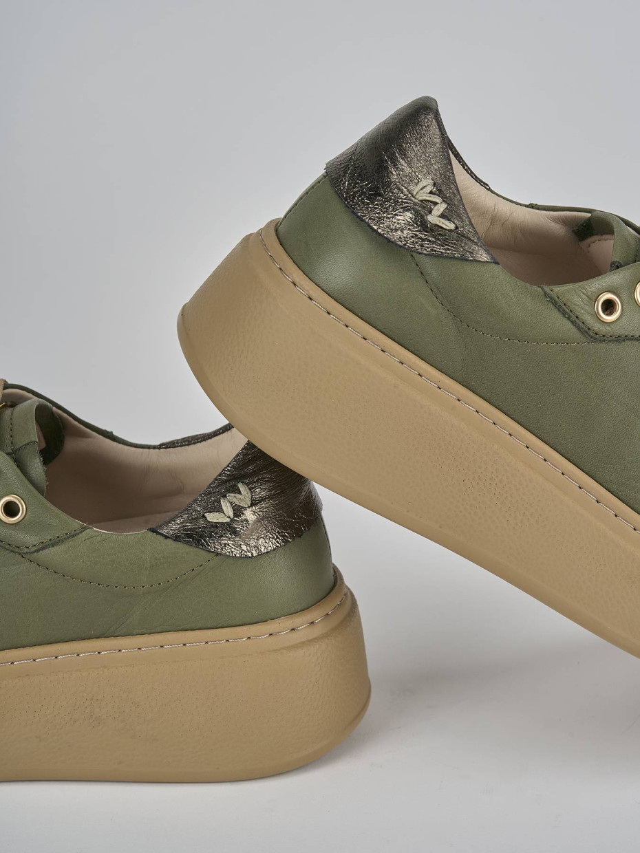 Sneakers pelle verde