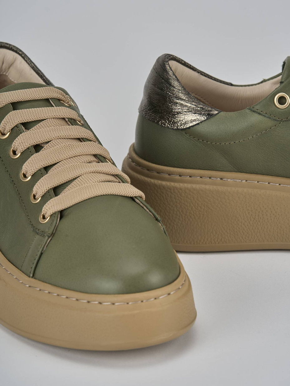 Sneakers pelle verde