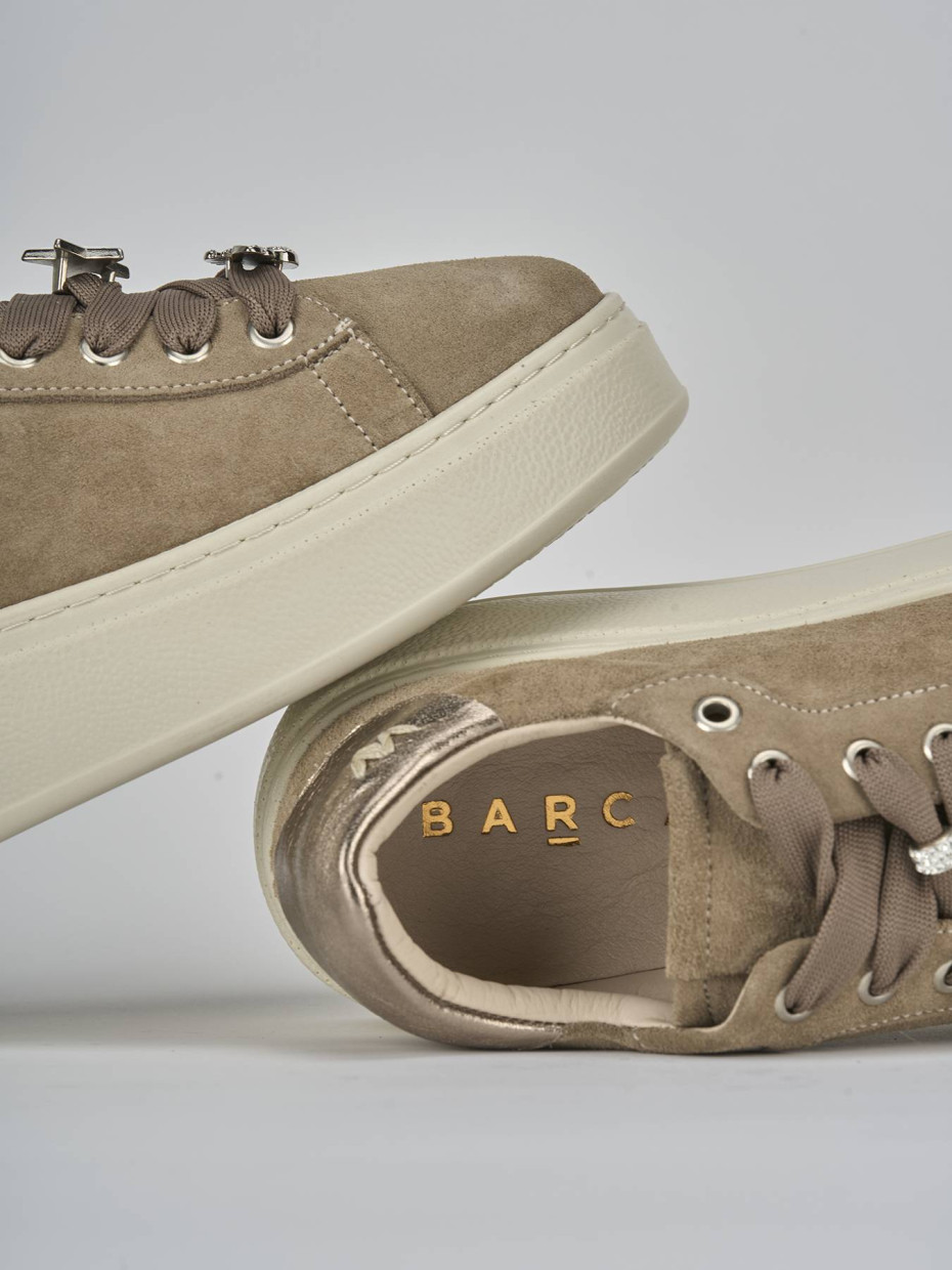 Sneakers camoscio beige
