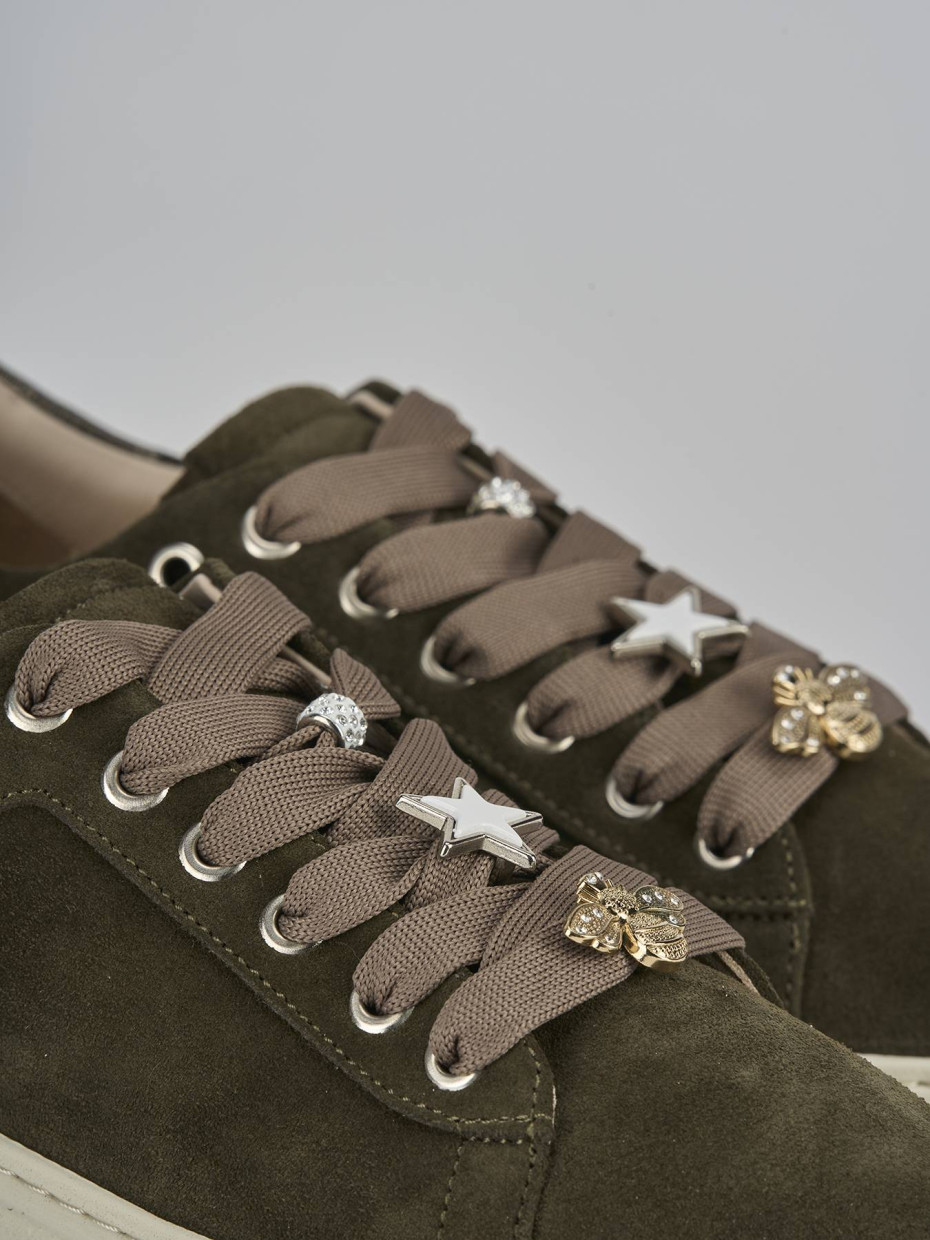 Sneakers camoscio verde