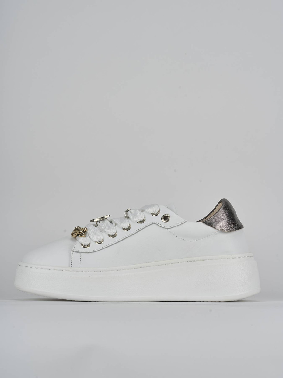 Sneakers pelle bianco