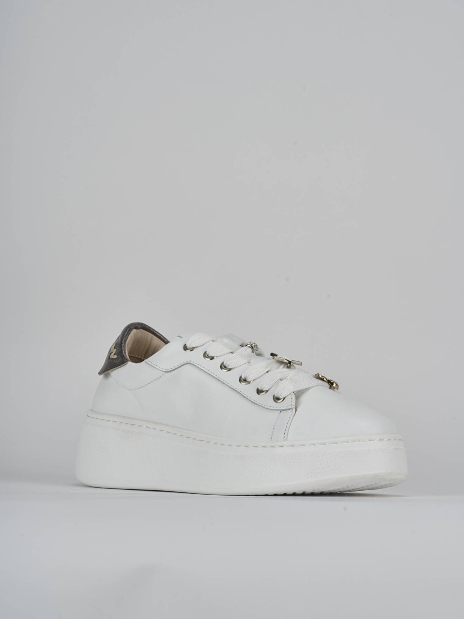 Sneakers pelle bianco