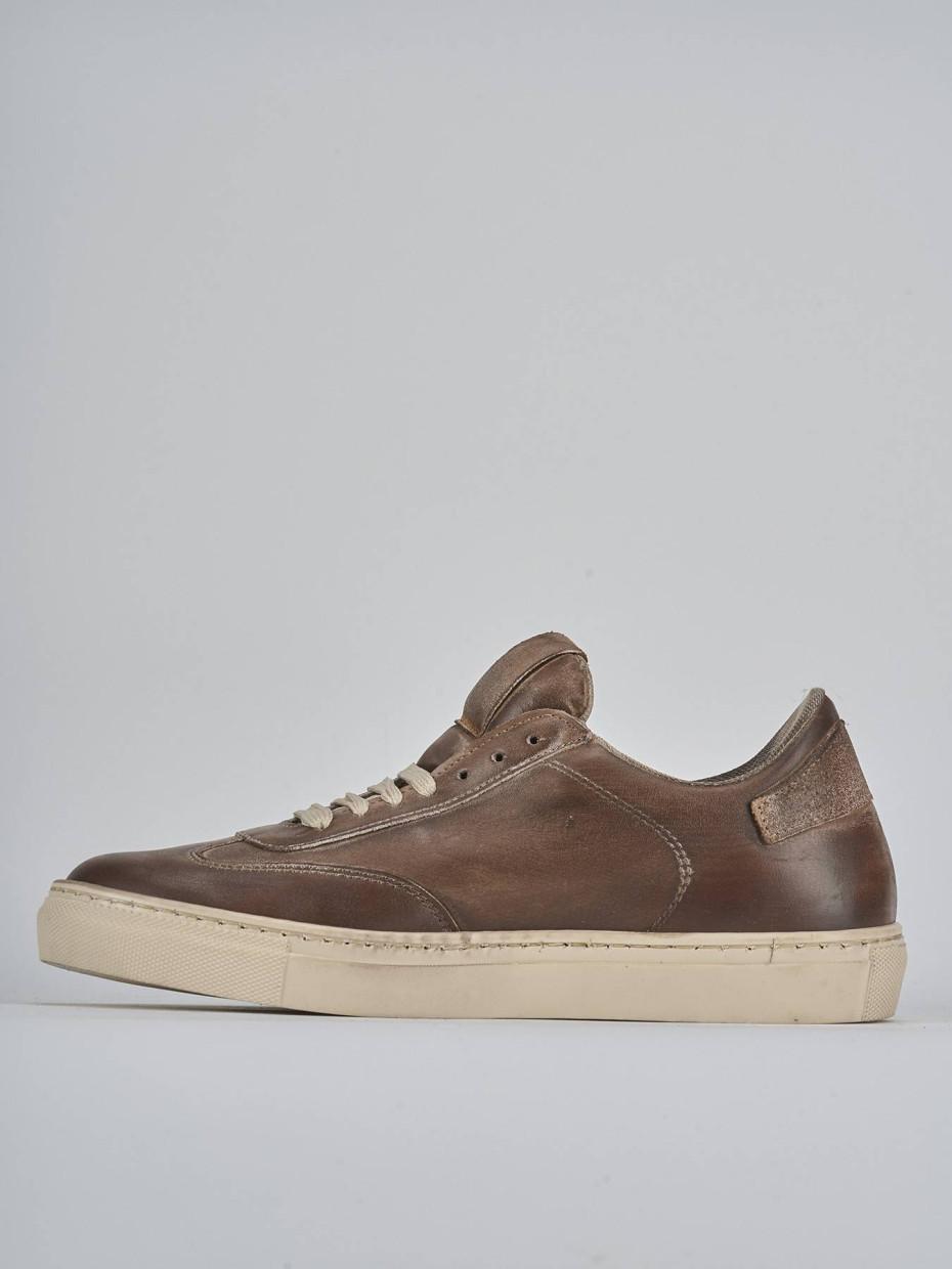Sneakers pelle marrone