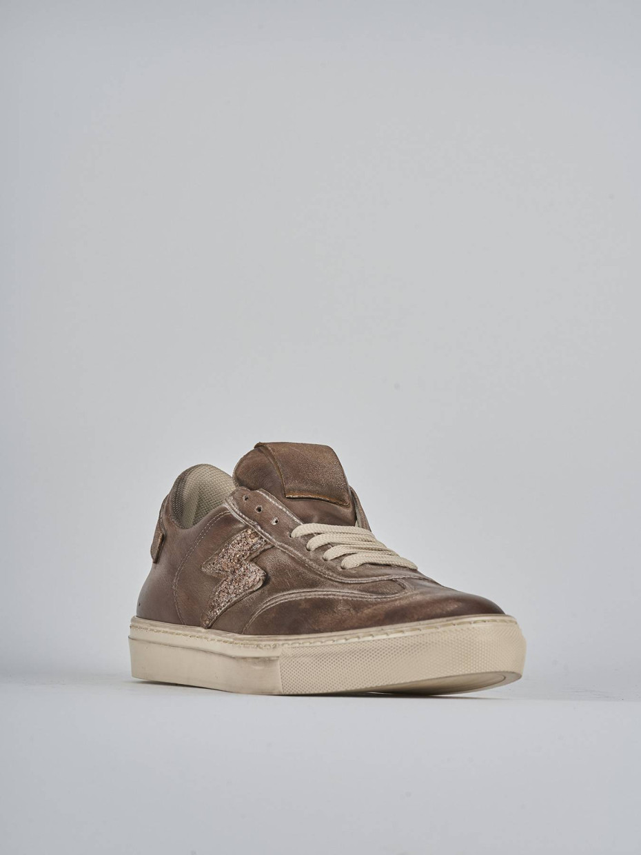 Sneakers pelle marrone