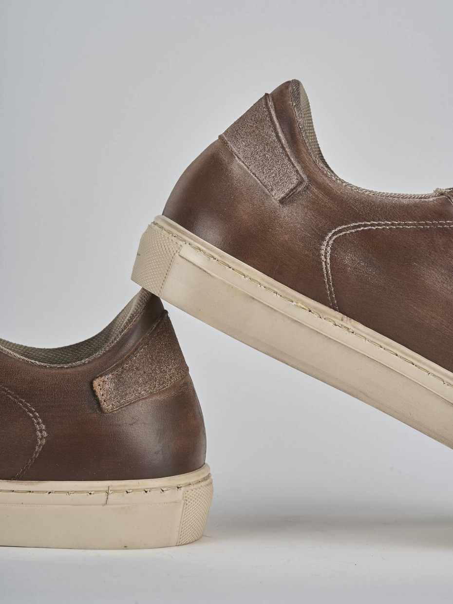 Sneakers pelle marrone
