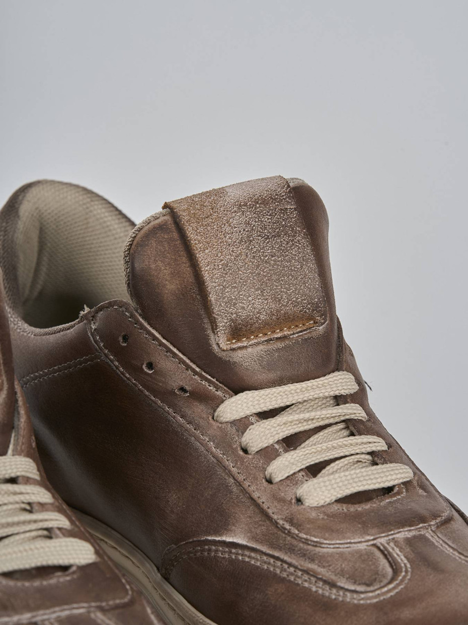 Sneakers pelle marrone
