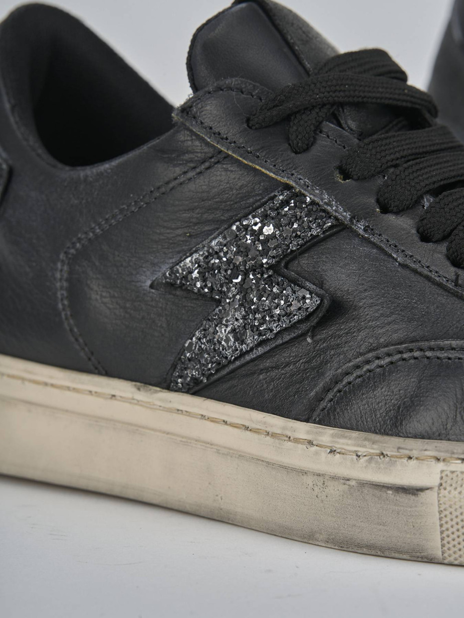 Sneakers pelle nero