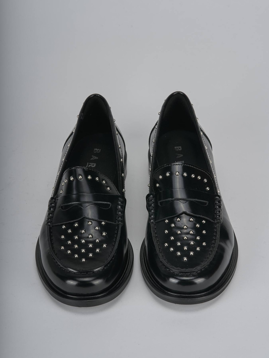 Mocassini tacco 1cm pelle nero