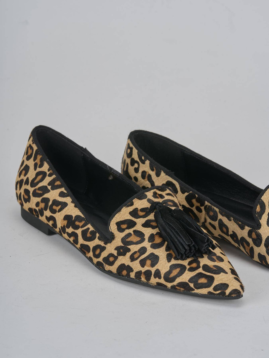Ballerine tacco 1cm cavallino multicolor