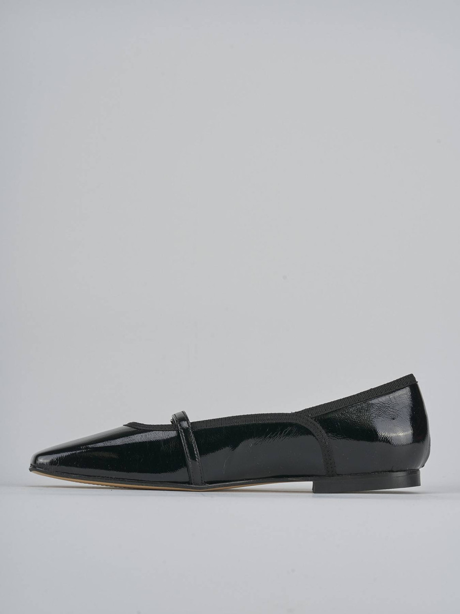 Ballerine tacco 1cm vernice nero