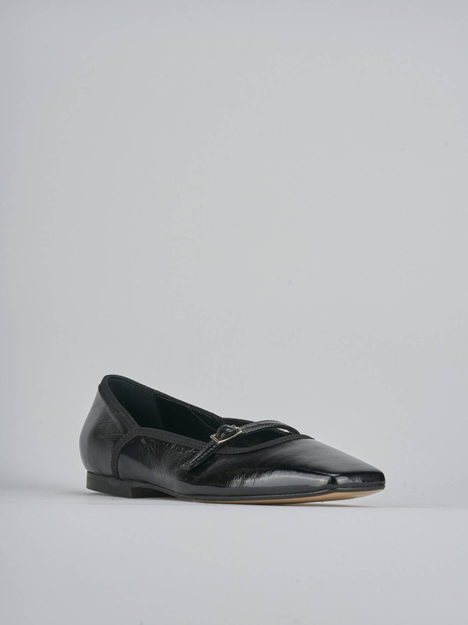 Ballerine tacco 1cm vernice nero