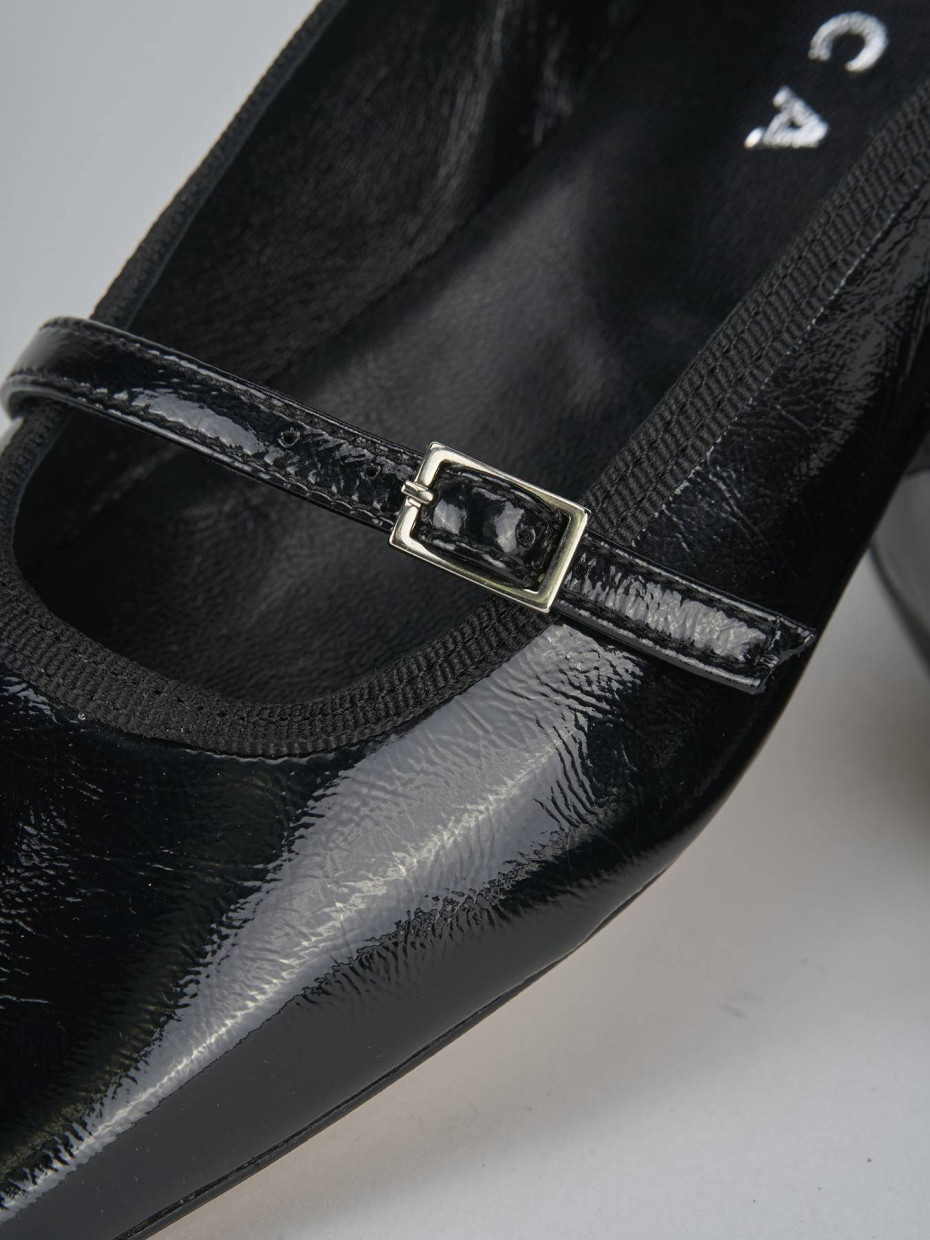 Ballerine tacco 1cm vernice nero