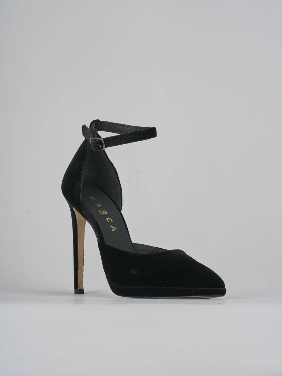 Decollete nere velluto top