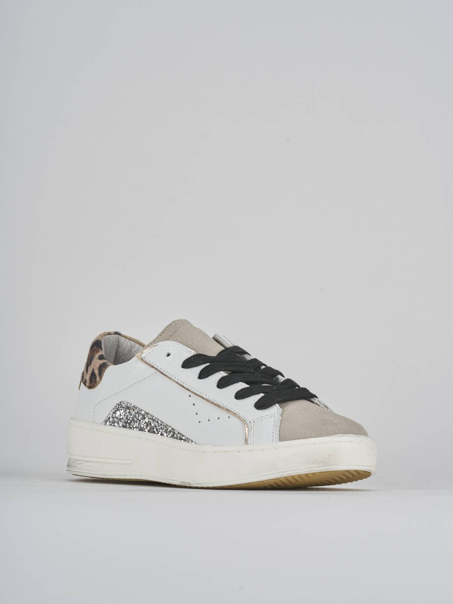 Sneakers pelle bianco