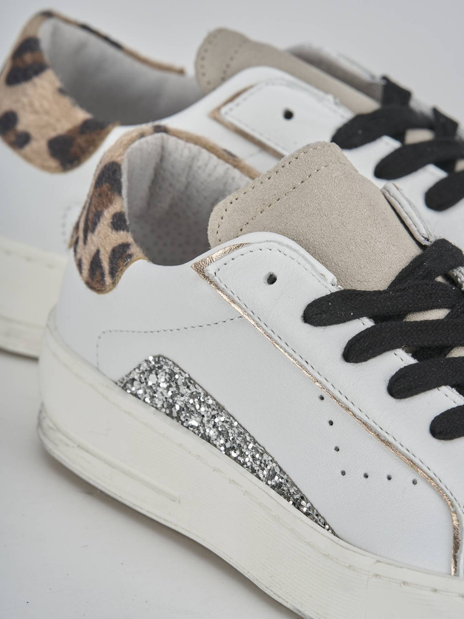 Sneakers pelle bianco