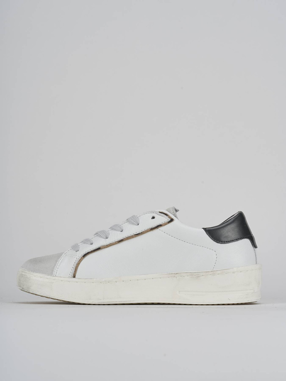 Sneakers pelle bianco