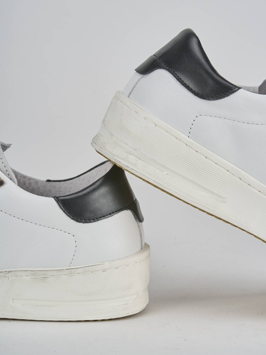 Sneakers pelle bianco