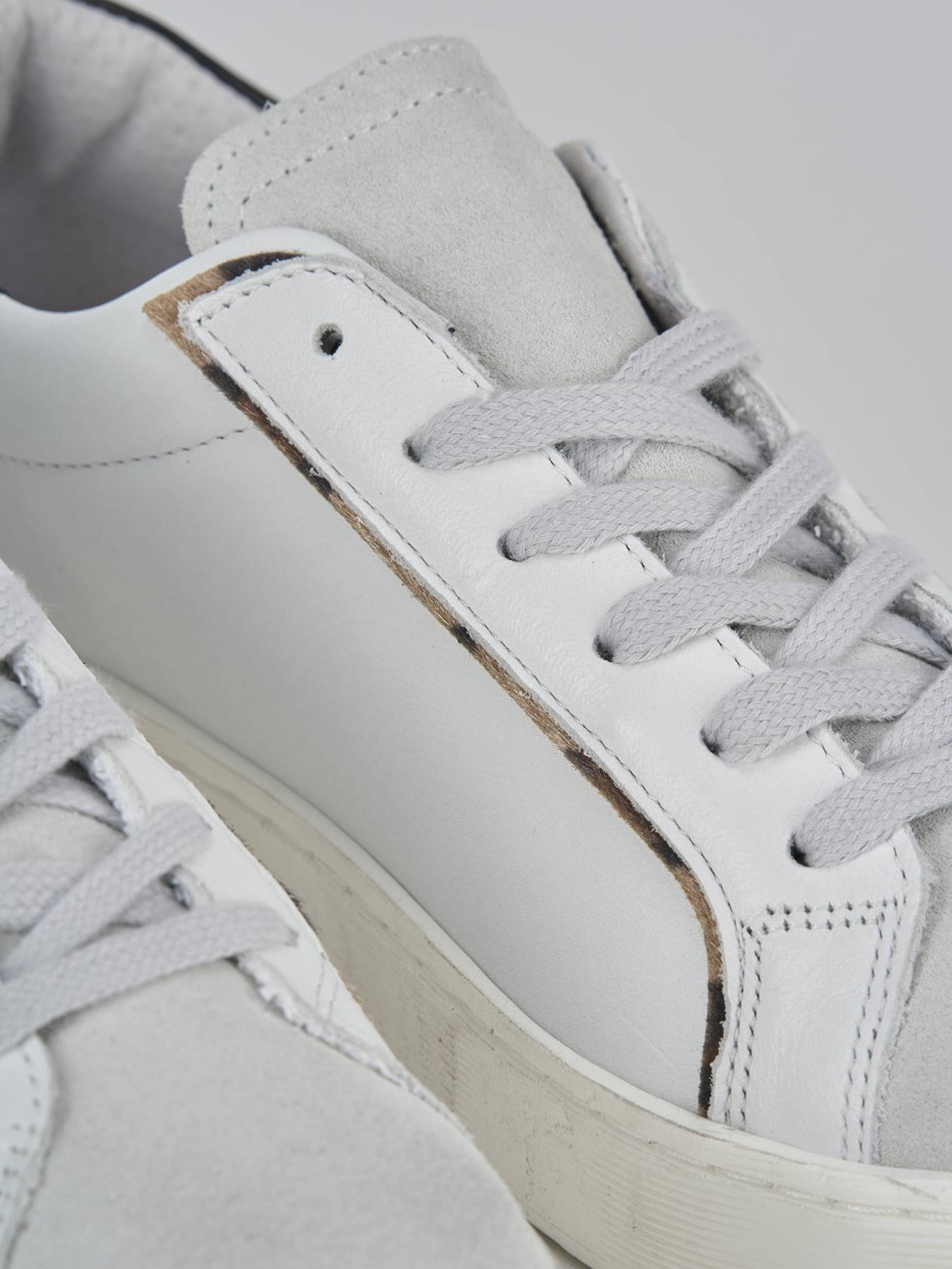 Sneakers pelle bianco