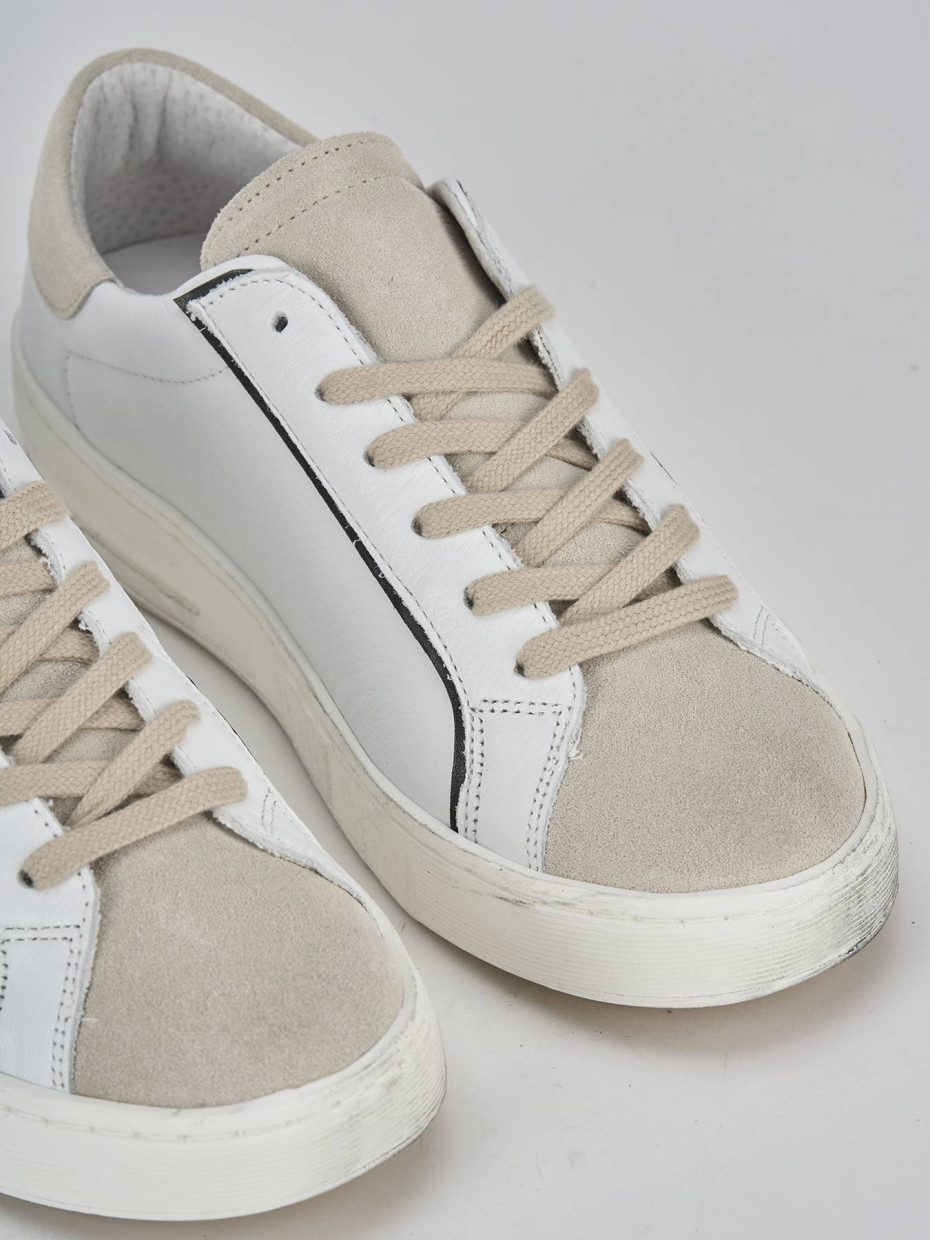 Sneakers pelle bianco