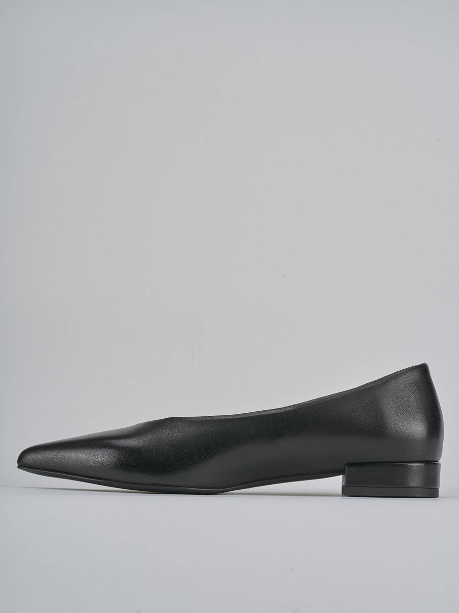 Ballerine tacco 2cm pelle nero
