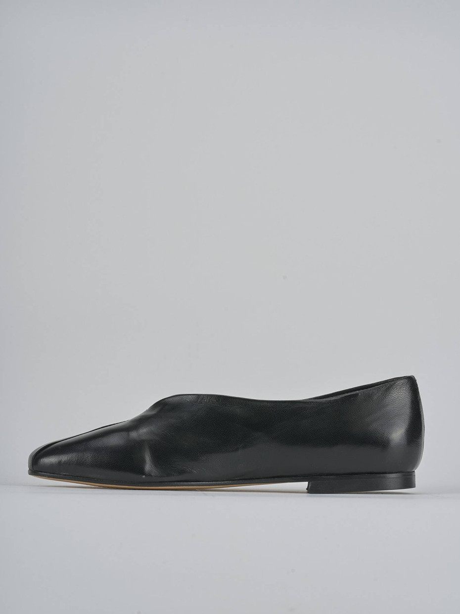Ballerine tacco 1cm pelle nero