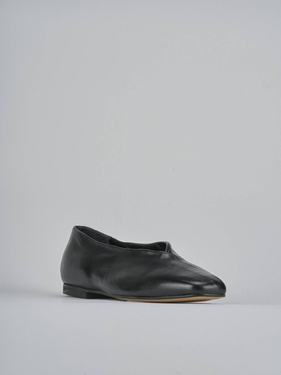 Ballerine tacco 1cm pelle nero