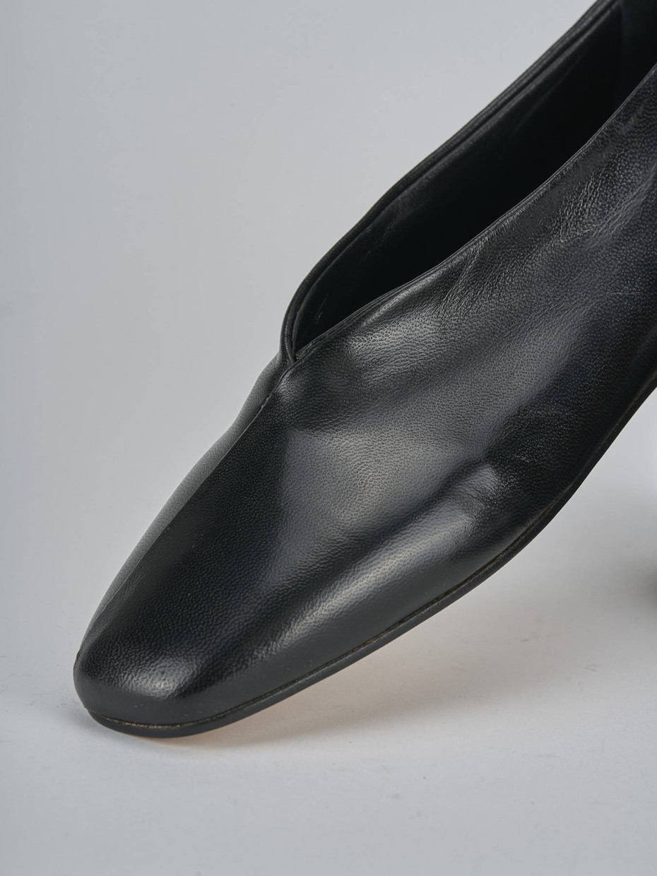 Ballerine tacco 1cm pelle nero