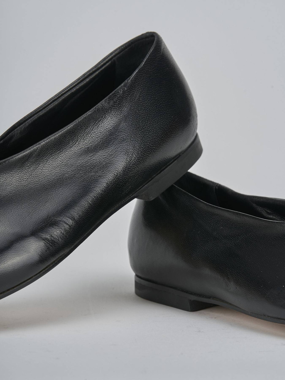 Ballerine tacco 1cm pelle nero