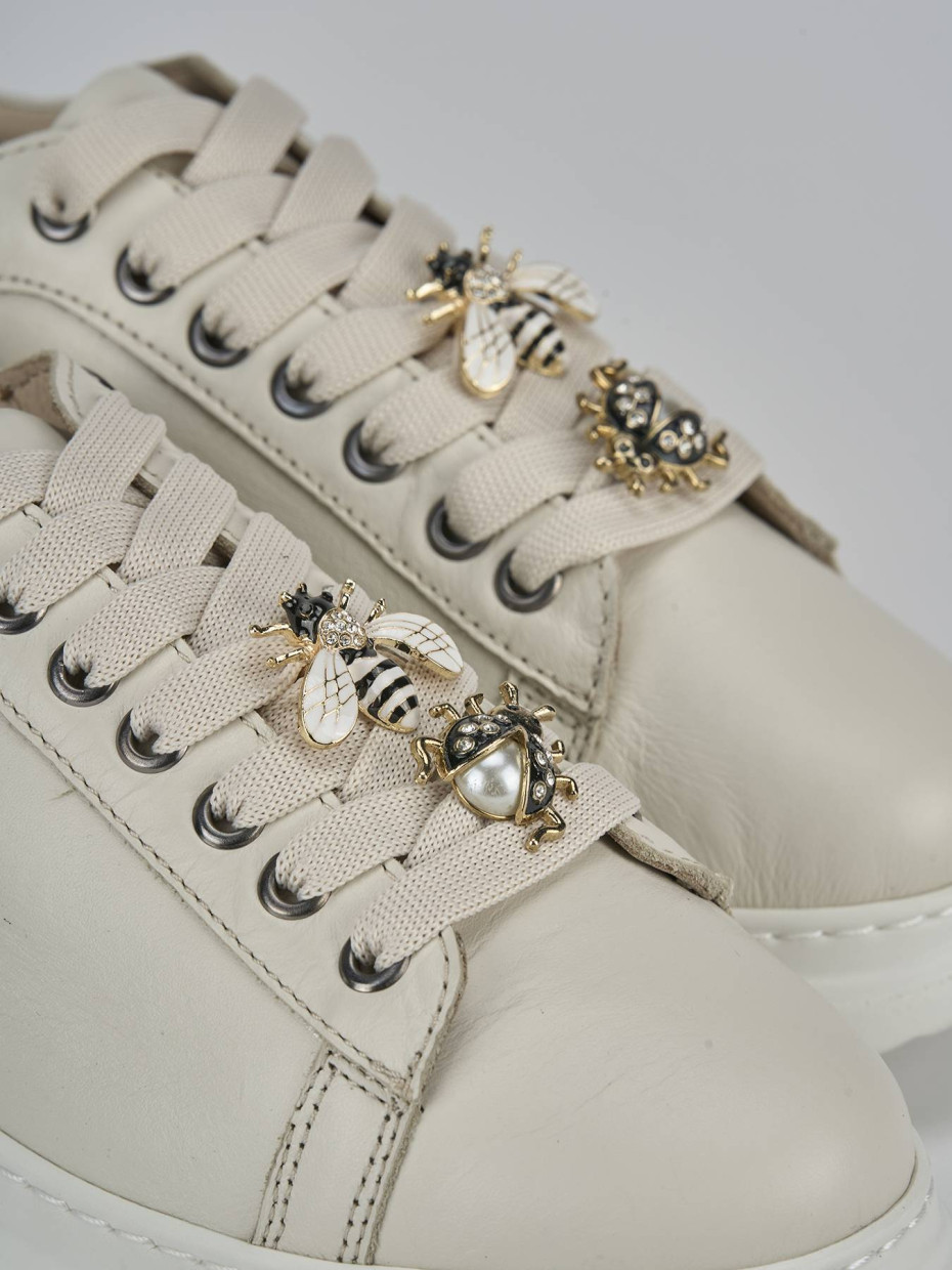 Sneakers pelle beige