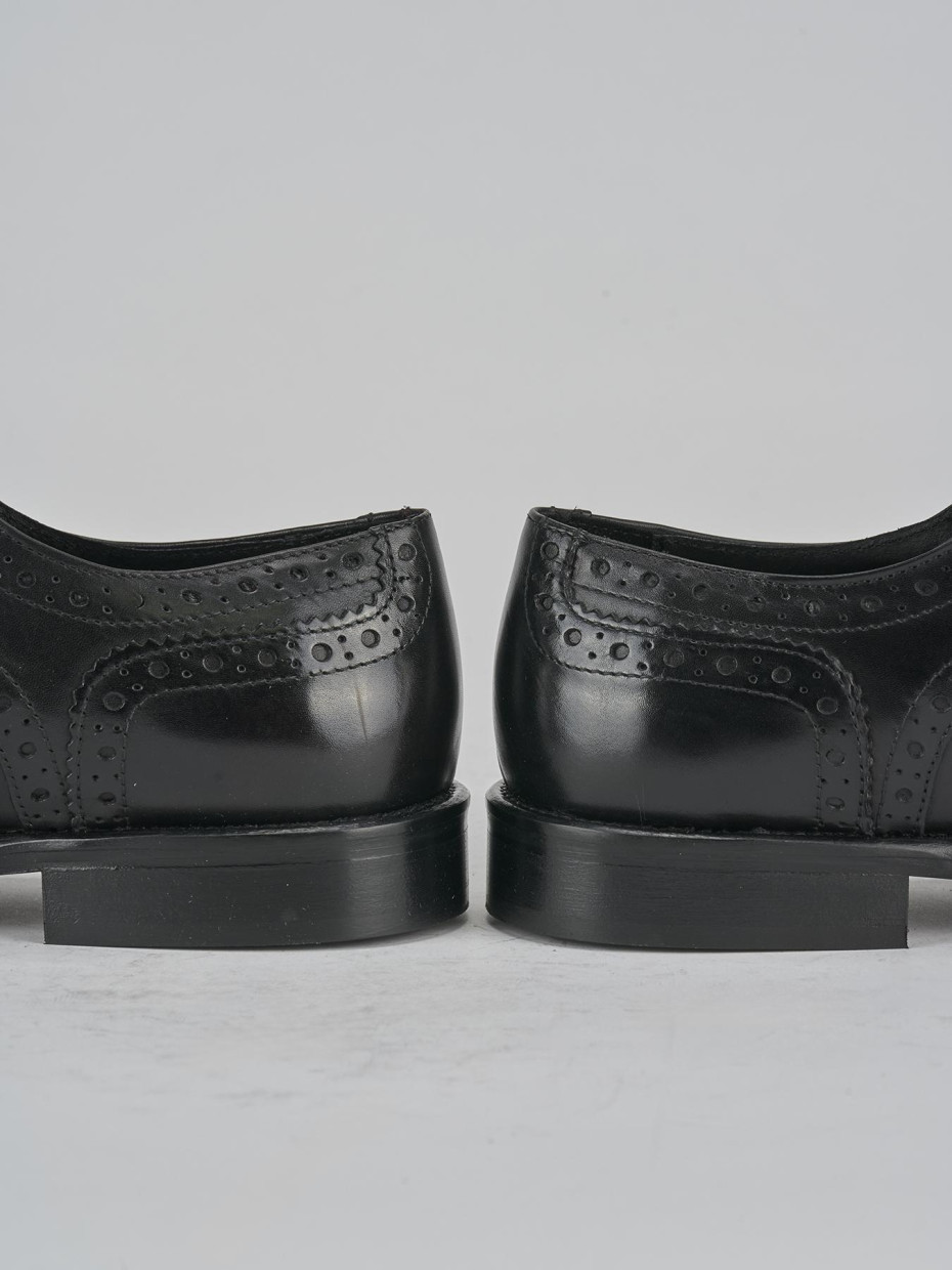 Stringate pelle nero