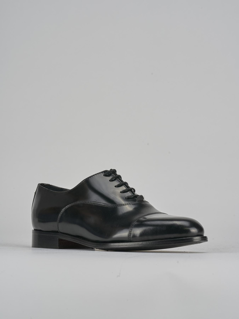 Stringate pelle nero