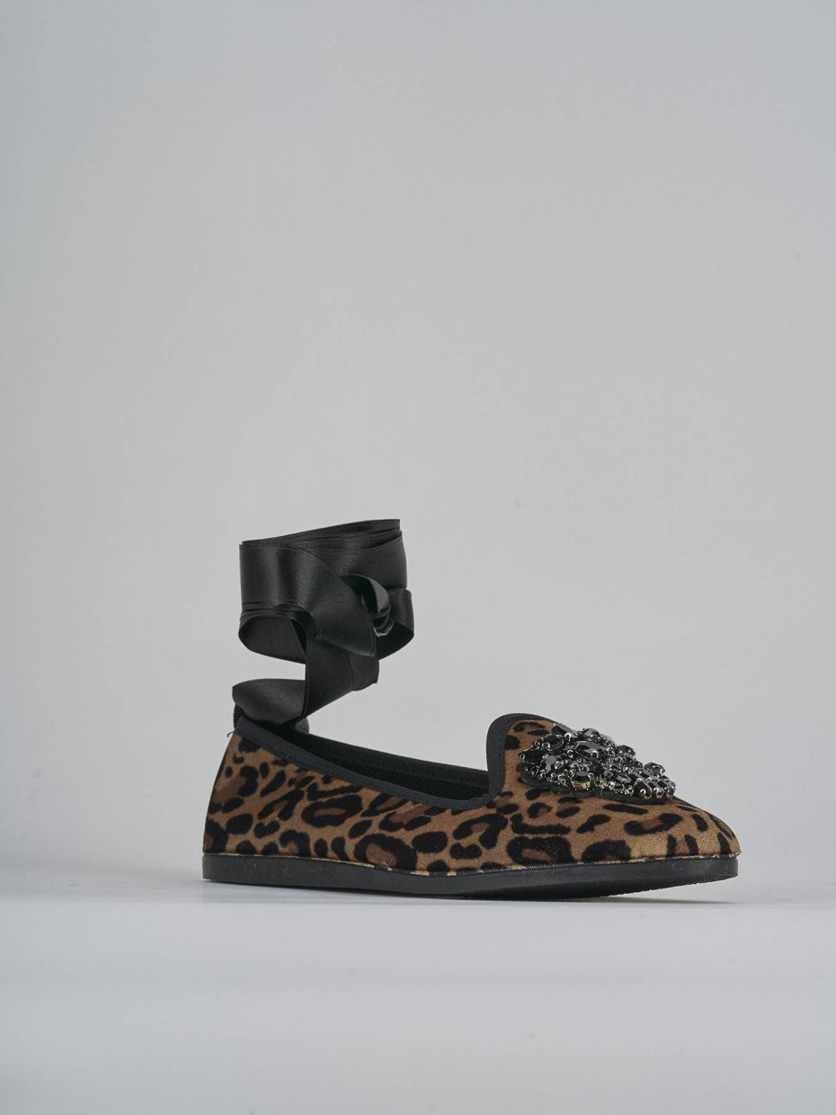 Ballerine tacco 1cm cavallino multicolor