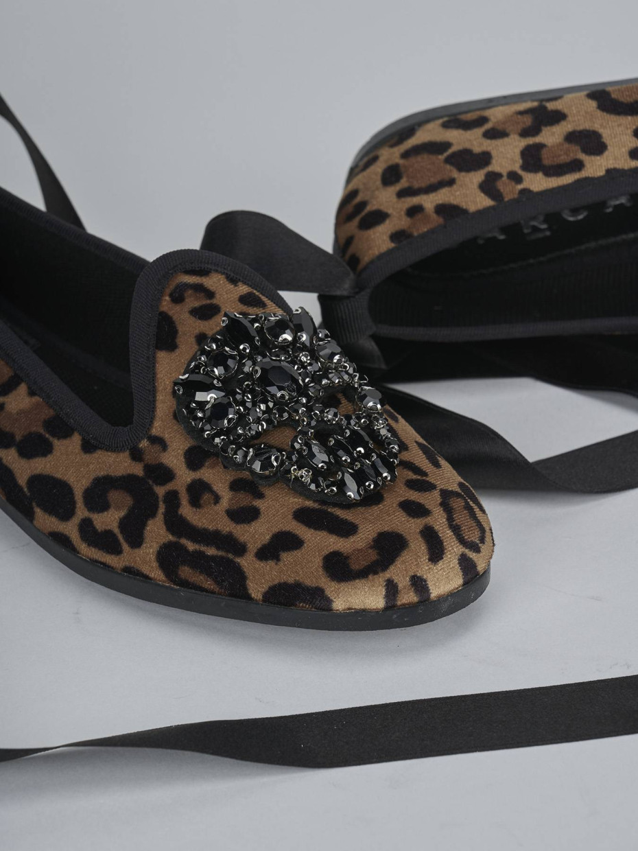 Ballerine tacco 1cm cavallino multicolor