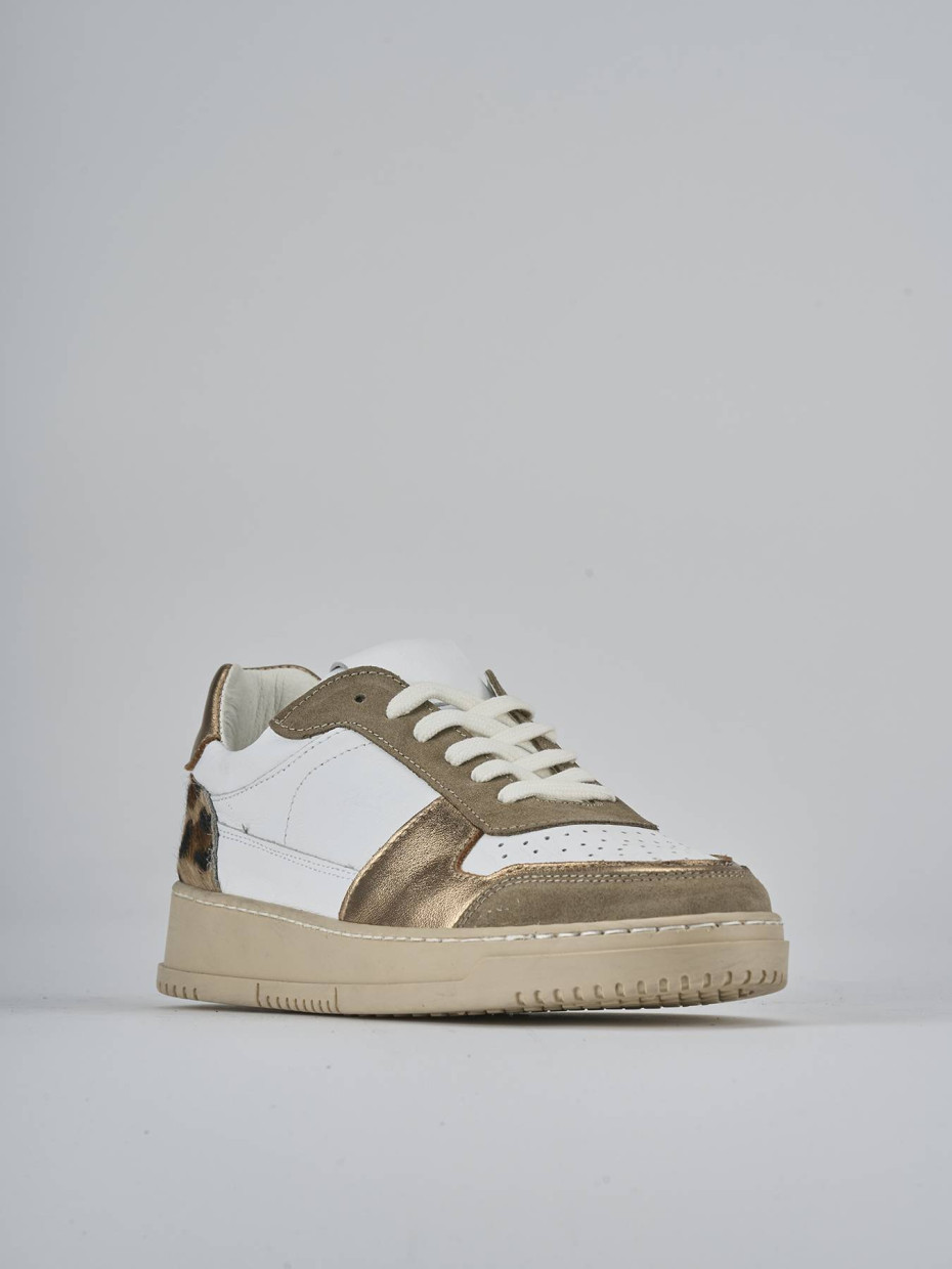 Sneakers pelle bronzo