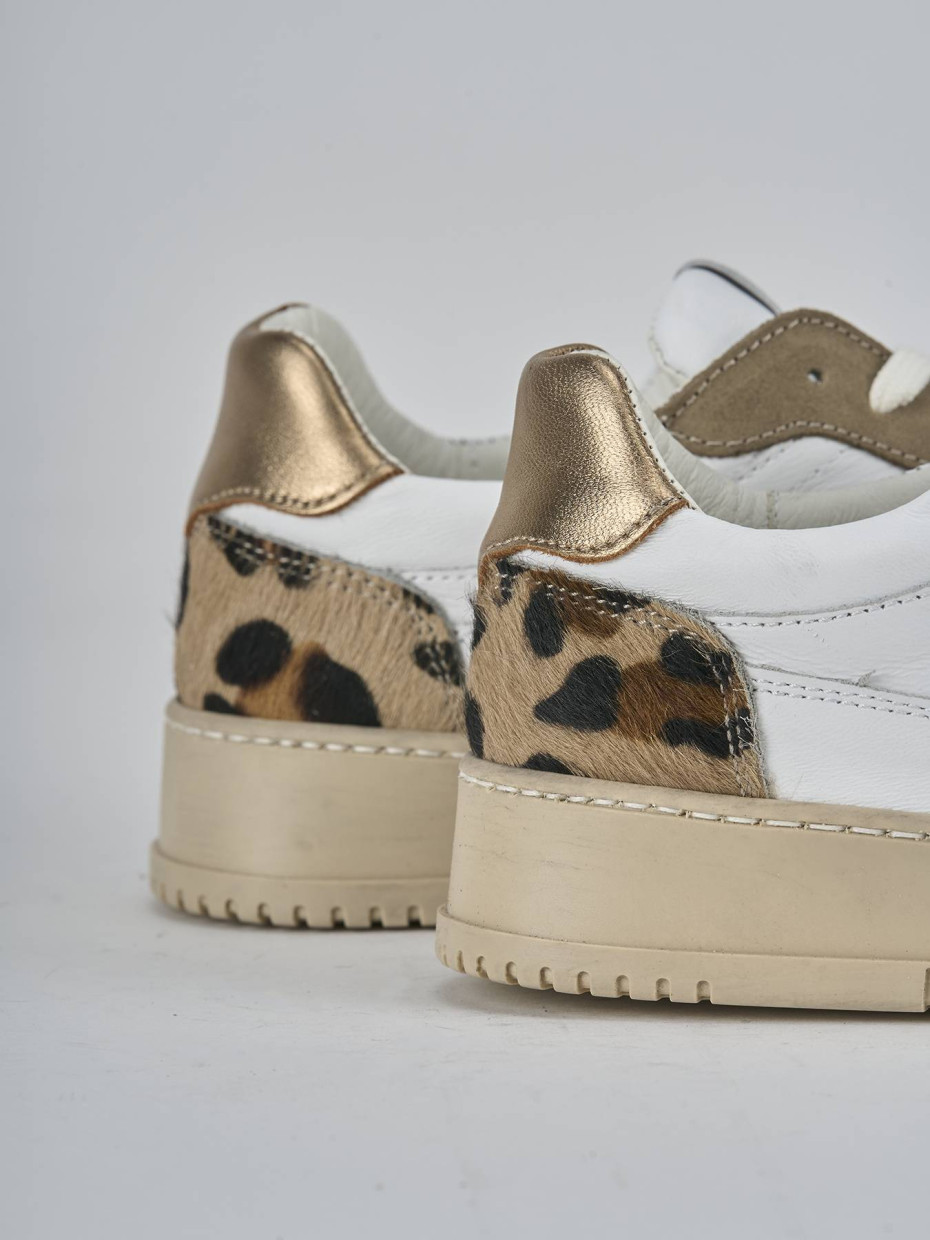 Sneakers pelle bronzo