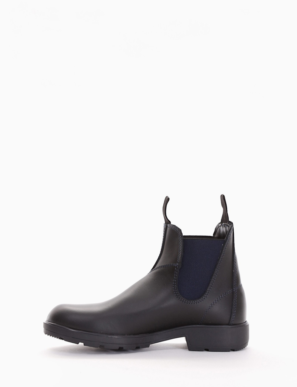 Ankle boots blu leather