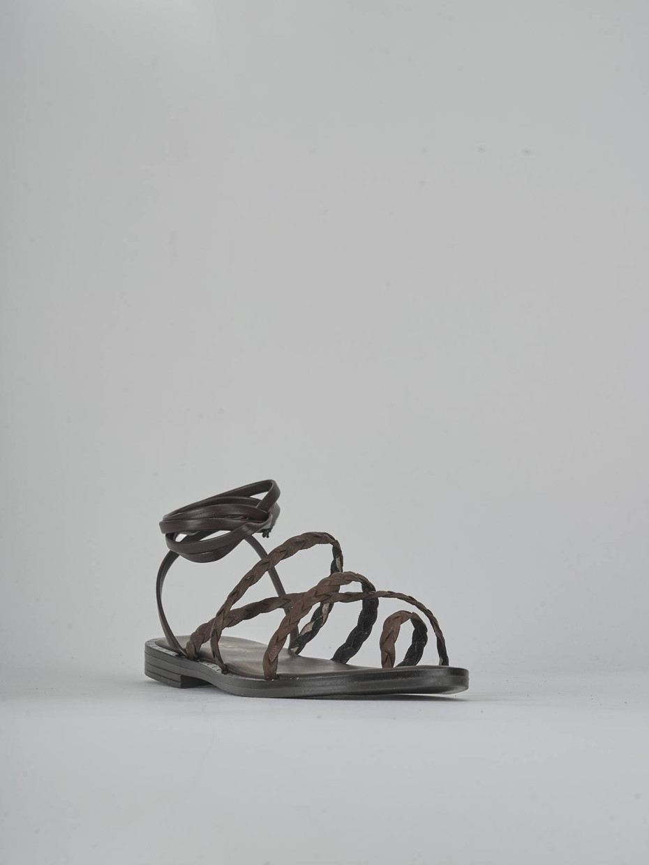 Sandali tacco 1cm pelle testa