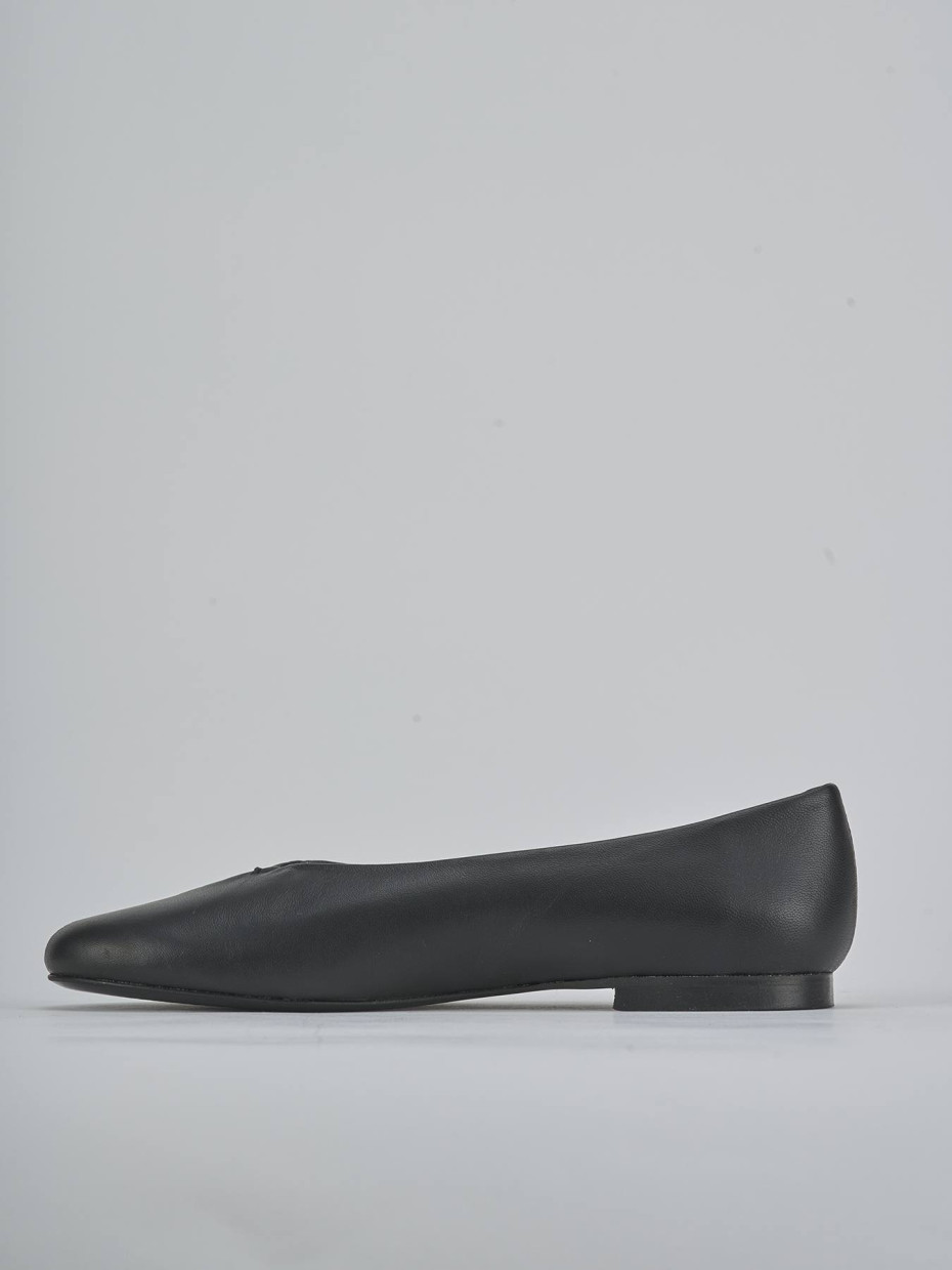 Ballerine tacco 1cm pelle nero