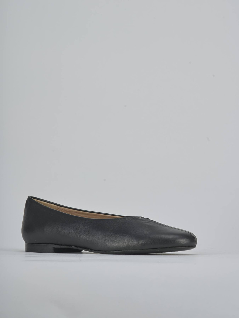 Ballerine tacco 1cm pelle nero