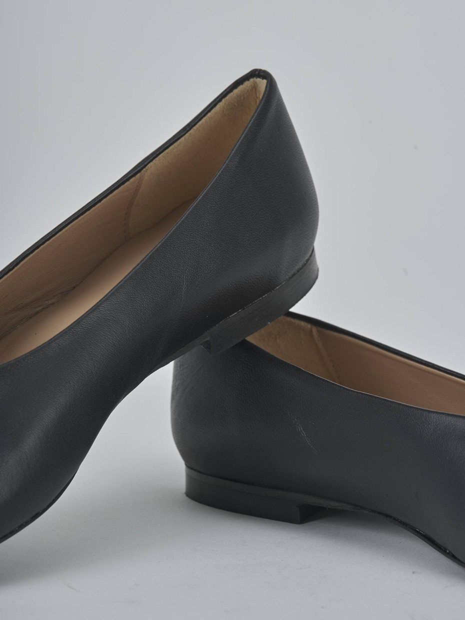 Ballerine tacco 1cm pelle nero